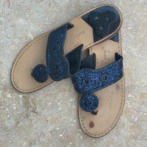 Sparkly Blue Palm Beach Jack Rogers Size 9